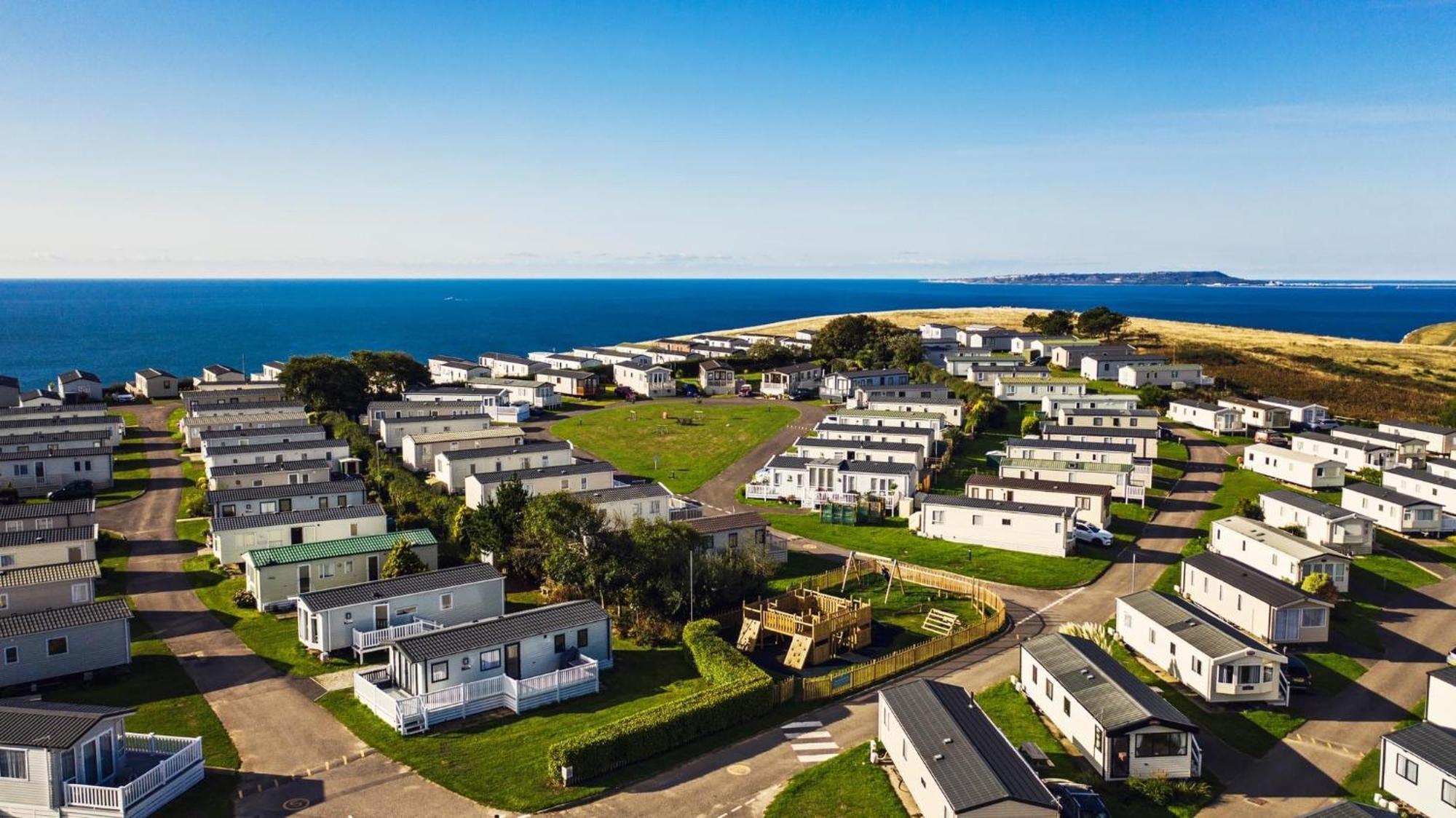 Emma'S Sea View 2-Bedroom Caravan At Durdle Door Near Wareham Dorset West Lulworth Exterior photo